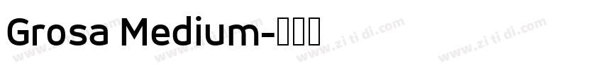 Grosa Medium字体转换